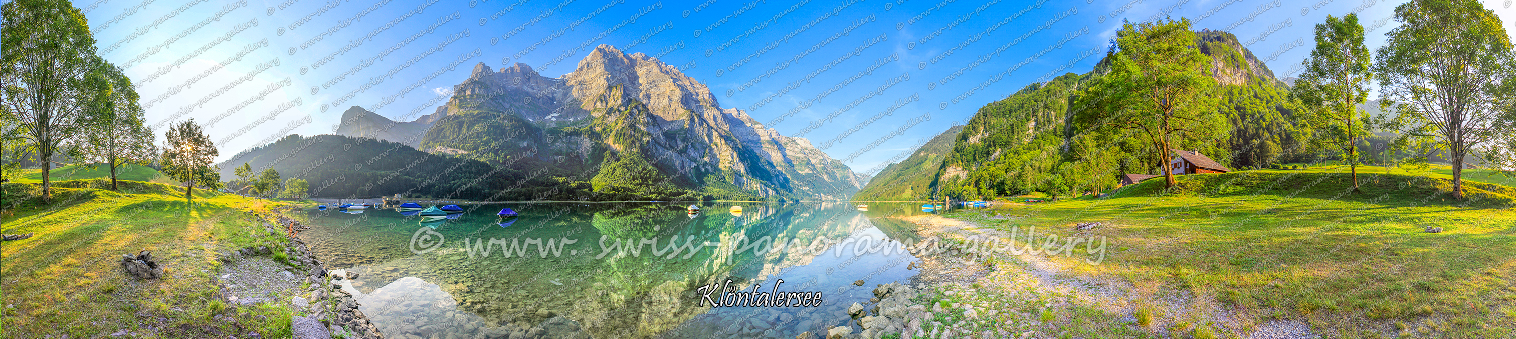 Switzerland panorama Klöntal