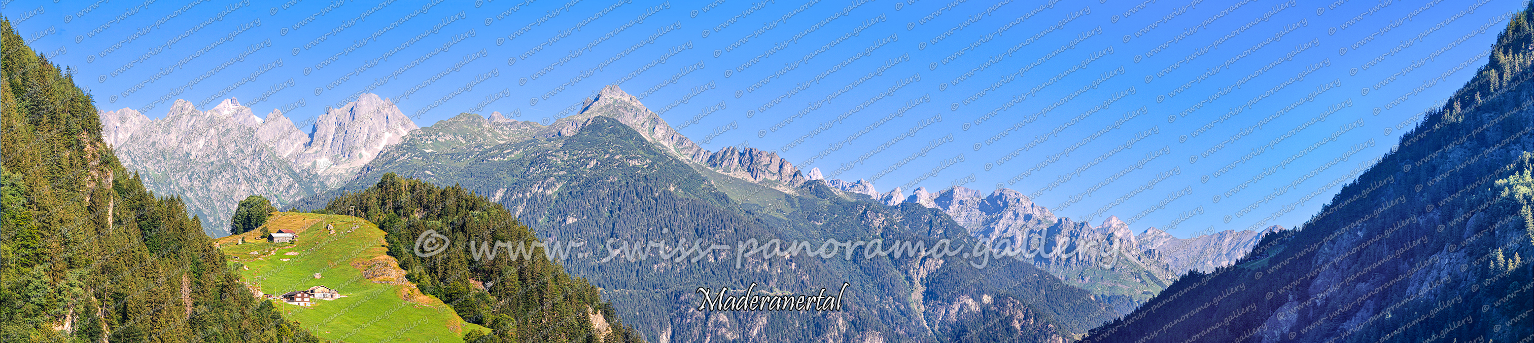 Switzerland panorama Maderaner Tal