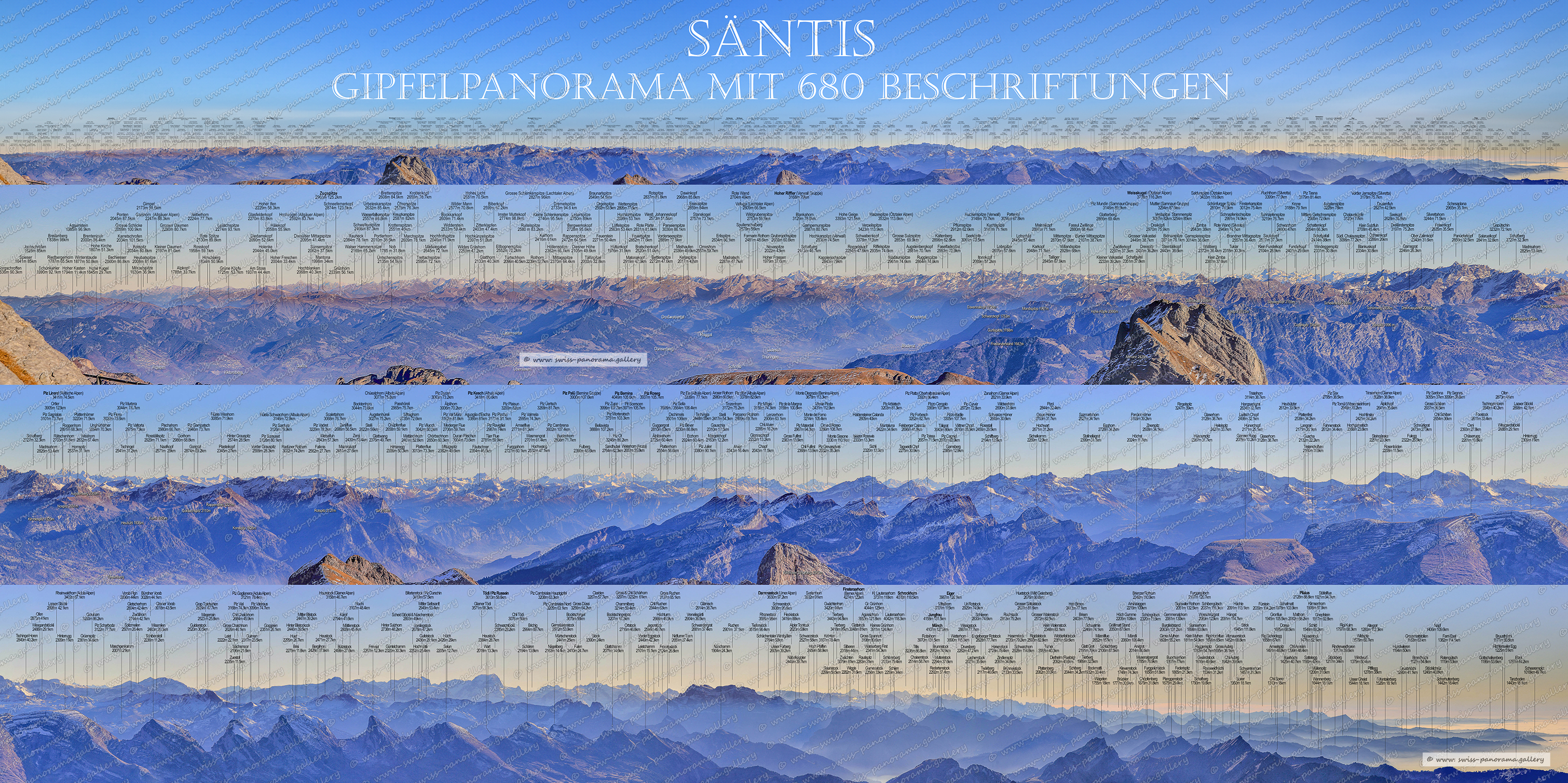 Beschriftetes Säntis Schweizer Alpenpanorama, Panoramic picture of the Swiss Alps, Panoramic photos of the Swiss Alps, Beschriftetes Panorama, Swiss Alps, swiss-panorama.gallery, famous Swiss Alps, Swiss Panorama Gallery, labelled mountain panorama from Switzerland, mountain panoramas from Switzerland, Iconic Swiss Alps,