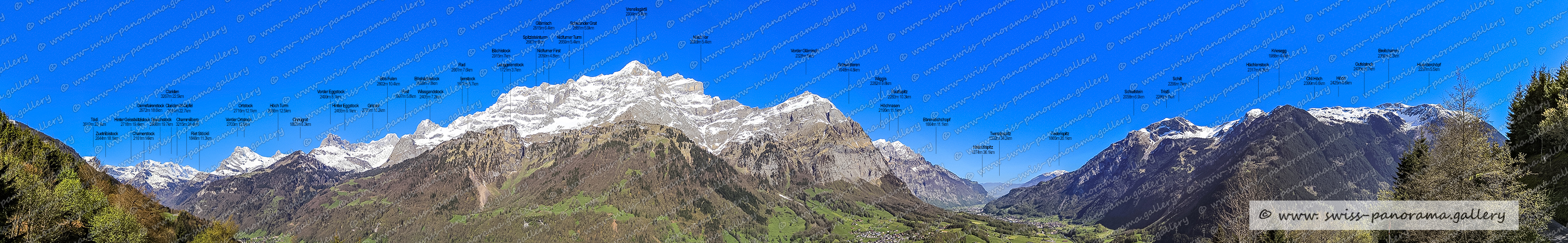 Beschriftetes Alpenpanorama vom Schwanderturm, Kanton Glarus, Schweizer Alpenpanorama, Chamerstock 2161m GL, Zuetriibistock 2644m GL 18.1km, Tödi 3612m GL/GR Romanisch: Piz Russein, Gemsfairenstock 2972m UR, Chammliberg 3215m UR   , Riet Stöckli 1848m GL, Clariden 3267m UR, Clariden Westgipfel 3191m, Höch Turm 2666m SZ (Glattalp/Braunwald), Speichstock 2966m, Vorder Ortstock 2703m SZ/UR, First 1997m GL (beim Oberblegisee Glärnisch Massiv), Ortstock 2716m SZ/UR, Grisset 2721m, Vorder Eggstock 2449m GL Braunwald, Bös Fulen 2802m GL SZ nähe Glärnisch, Chnügrat 1857m  Braunwald, Rad 2661m  (Glärnisch Massiv), Bösbächistock 2659m GL, Wissgandstock2405m GL (Vorderchammstoc, Glärnisch 2915m  , Spitzisteinturm 2667m GL               Glärnischk), Hinter Eggstock 2455m, Ijenstock 1677m GL, Leuggelenstock 1721m GL  , Nidfurner Turm 2659m  Glärnisch, Schwander Grat 2881m, Bächistock 2915m, Vrenelisgärtli 2904m (Glärnisch) , Nidfurner First 2050m, Höch Tor 2503m  (Glärnisch) , Hinter Geissbützistock 2718m, Schwösteren 1948m (Vorder Glärnisch), Höchnasen 2195m GL (Wiggis/Rautispitz), Bärenstichchopf 1664m GL (nähe Rautispitz) , Rautispitz 2283m GL , Wiggis 2282m GL   (Rautispitz), Habrütispitz 1274m 36.1km   Region Atzmännig, Federispitz 1865m SG , Vorder Glärnisch 2328m , Tweralpspitz 1332m Region Atzmännig, Schlafstein 2058m  GL, Hächlenstock 2317m GL , Schilt 2299m   GL, Breitchamm 2395m  GL, Kriesegg 1988m GL  bei Schafleger, Hüenderchöpf  2237m GL , Höch 2425m GL, Tristli 2286m GL (Schilt), Chli Höch 2399m GL, Gufelstock 2435m GL , swiss-panorama.gellery, swiss Alps, mountain panorama from Switzerland, swiss-panorama.gellery, swiss Alps, mountain panorama from Switzerland, swiss panorama, gallery, Famous Swiss Alps, Swiss Panorama Gallery, labelled mountain panorama from Switzerland,     